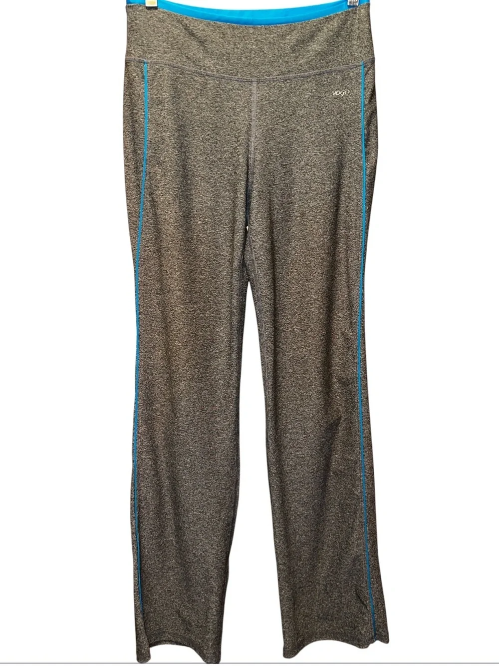 Vogo Gray Heather Athletic Pants with Blue Trim